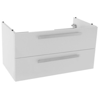 Vanity Cabinet 33 Inch Wall Mount Glossy White Bathroom Vanity Cabinet ACF L818W